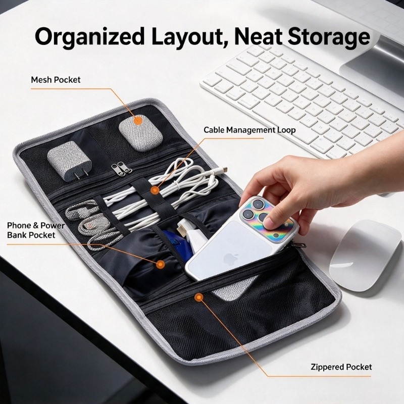 Duża torba do przechowywania k – Tech Accessories Travel Organizer Pouch recenzja i cena